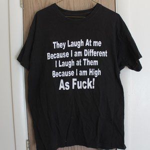 Bob Marley "They Laugh At Me" Black Tee Shirt